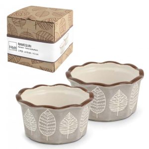 Set 2 pirofile Ramequin Michelle H&H in stoneware ø 10x5 cm