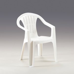 SEDIA GIARDINO PLASTICA RATAK 56X56X79 CM BIANCO