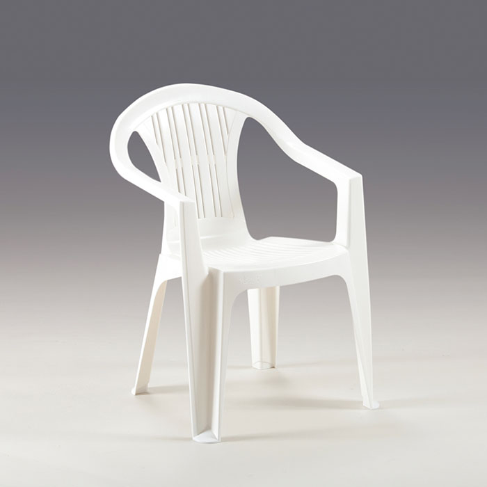 SEDIA GIARDINO PLASTICA RATAK 56X56X79 CM BIANCO