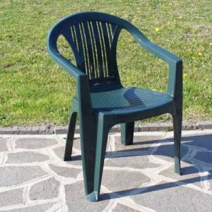 SEDIA GIARDINO PLASTICA RATAK 56X56X79 CM VERDE