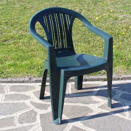 SEDIA GIARDINO PLASTICA RATAK 56X56X79 CM VERDE