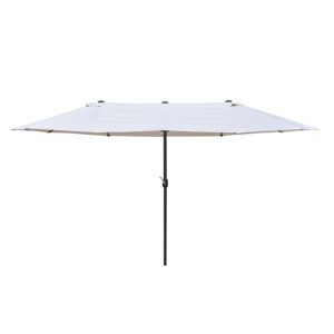 Telo Ricambio per Ombrellone Rettangolare Beige Loule Papillon
