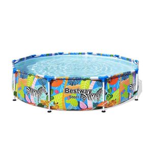 Piscina STEEL PRO Decoro Animali Tonda 305X66 cm Bestway 56985
