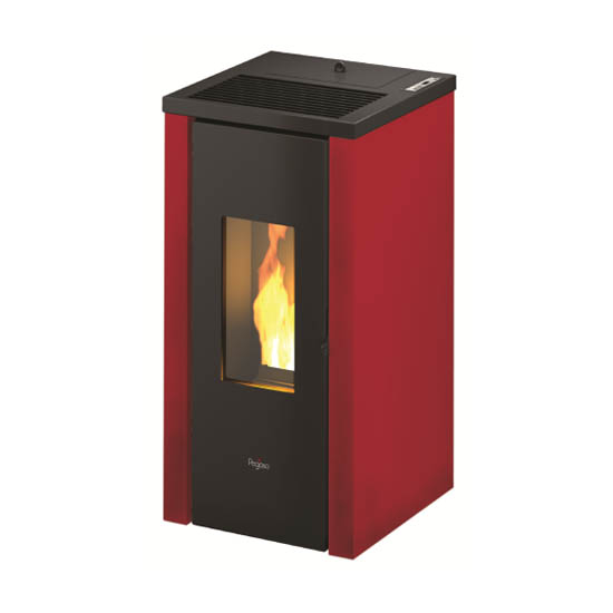 STUFA A PELLET VERA PEGASO BORDEAUX 7 KW