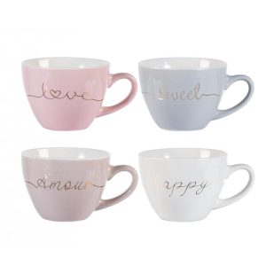 Tazzina Caffè decori assortiti new bone china 130 cc Feeling H&H
