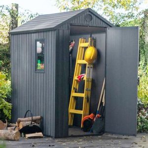 Casetta Giardino DARWIN 4X6 EVOTECH grigio 125x184x205 cm