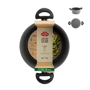 Casseruola 2 manici Ballarini Cortina Granitium Eco Induzione 24 cm
