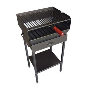 BARBECUE VULCANO 50X40X90 CM CON CASSETTO