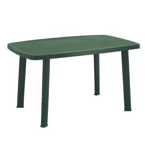 Tavolo Plastica Giardino Faro Verde 137x85x72 cm