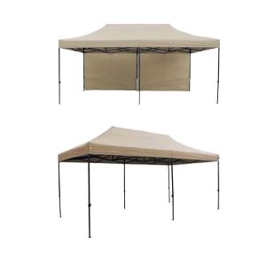 Gazebo FUNCHAL rettangolare Acciaio Poliestere Beige 300x600x320 cm