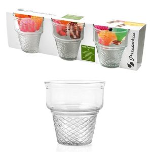 Set 3 Coppette Dessert Gelato Cornet Pasabahce 24,5 cl
