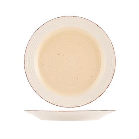 Piatto Piano Fondo Frutta Tierra in stoneware marrone beige Home