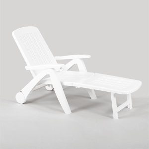 Lettino pieghevole Polipropilene Bianco CANCUN 72x190x60 cm Bica