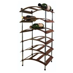 CANTINETTA 6 RIPIANI IN LEGNO CAPIENZA 18 BOTTIGLIE AXEL