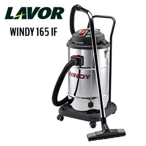 Bidone Aspirapolvere Aspiraliquidi Fusto Acciaio Inox Lavor WINDY 165 IF