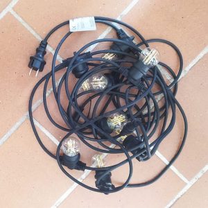 Party Lights 8 LAMPADE FILAMENTO INTERCAMBIABILI 8+2 MT