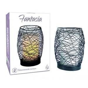 Diffusore ultrasuoni acciaio e vetro satinato Fantasia 100 ml Gisa