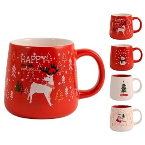Mug new bone china decori assortiti JOYFUL H&H 350 cc