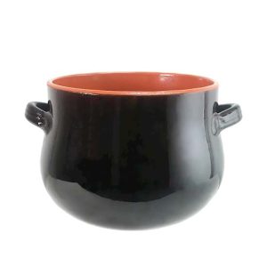 PENTOLA BOMBATA TERRACOTTA TERRE D'UMBRIA DE SILVA 18 CM