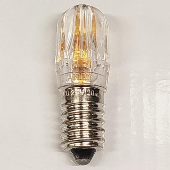 Lampadina Votiva E14 24V 3 Led Ambra 10 Pezzi