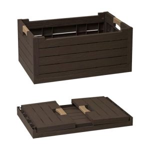 Cassetta Pieghevole FLORIDA Marrone 59x39x28 cm