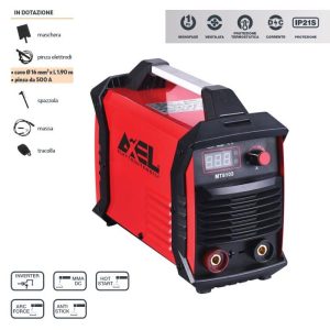 Saldatrice Inverter monofase maschera ed accessori Fusion 200 Axel 200A