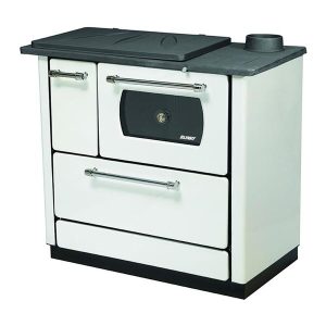 Cucina a Legna Blinky Bella con forno smaltata bianca 7,9 KW