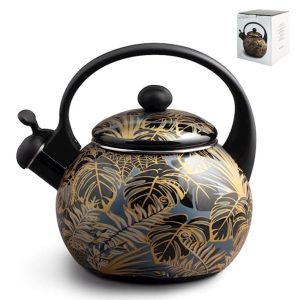 Bollitore Botanical Winter in smalto decorato 2 litri H&H