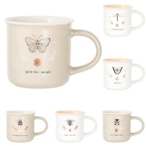 Tazza te senza piattino 220 cc decori assortiti Botanicum H&H