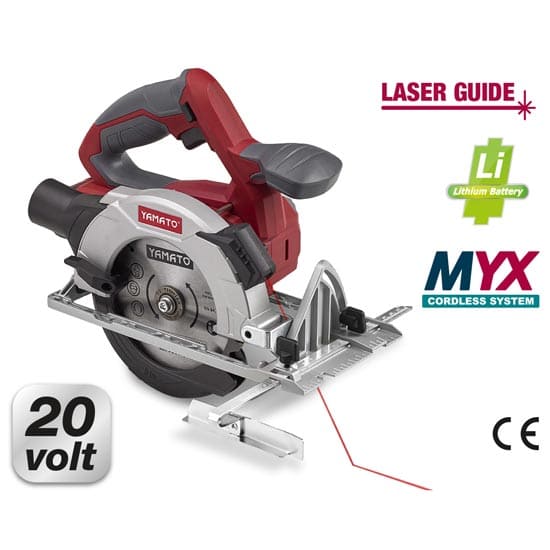 Sega circolare batteria guida laser Yamato MYX 20V