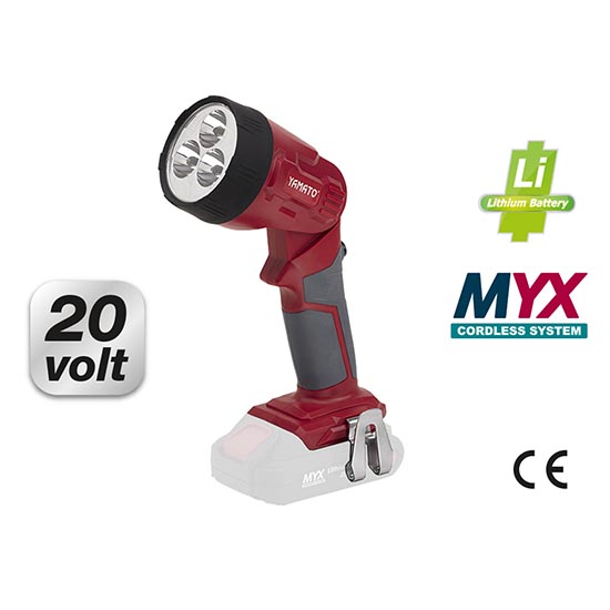 Lampada Led a batteria testa rotante Yamato MYX 20V