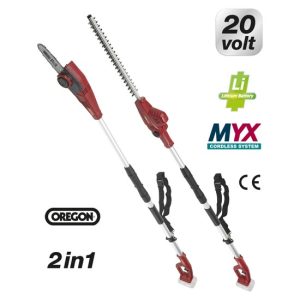 Potatore + tagliasiepi 2in1 a batteria Yamato MYX 20V