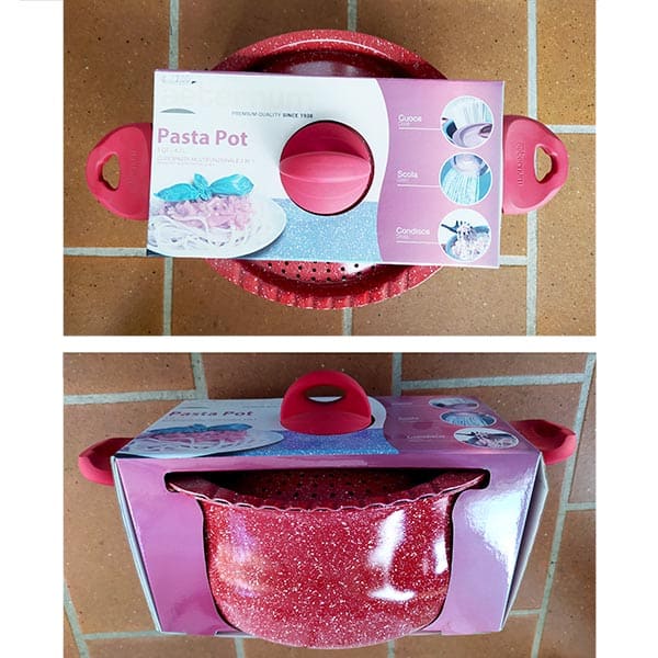 Cuocipasta multifunzione 3in1 Pasta Pot Aeternum rosso 4,7 litri
