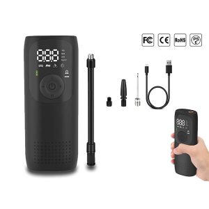 Mini compressore portatile ricaricabile usb con torcia led Bimar