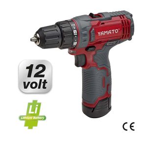 Trapano avvitatore batteria 2 velocità 12V 1,3 Ah Yamato